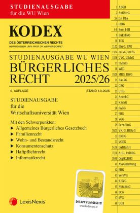 KODEX Bürgerliches Recht für die WU 2025/26 - inkl. App KODEX Bürgerliches Recht für die WU 2025/26 - inkl. App