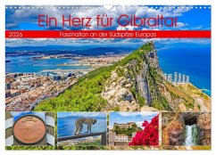 Ein Herz für Gibraltar (Wandkalender 2026 DIN A3 quer), CALVENDO Monatskalender Ein Herz für Gibraltar (Wandkalender 2026 DIN A3 quer), CALVENDO Monatskalender