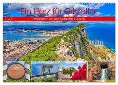 Ein Herz für Gibraltar (Wandkalender 2026 DIN A2 quer), CALVENDO Monatskalender
