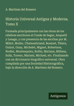 Cover Historia Universal Antigua y Moderna. Tomo X
