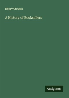 Cover A History of Booksellers