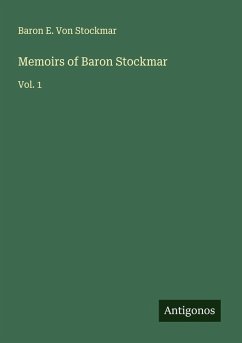 Cover Memoirs of Baron Stockmar