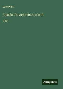 Cover Upsala Universitets Arsskrift