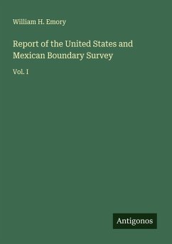 Cover Report of the United States and Mexican Boundary Survey