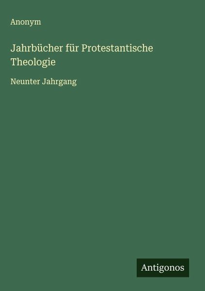 Jahrbücher für Protestantische Theologie