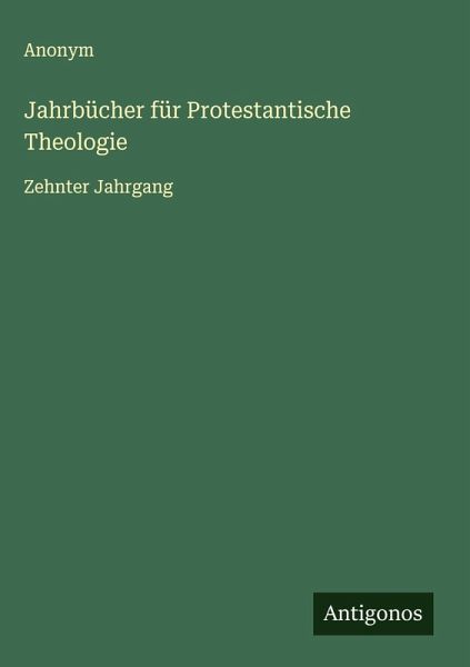 Jahrbücher für Protestantische Theologie
