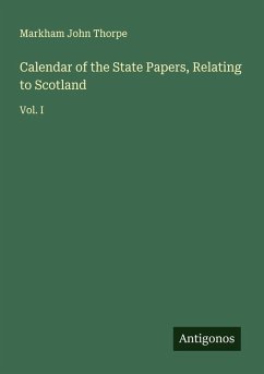 Cover Calendar of the State Papers, Relating to Scotland
