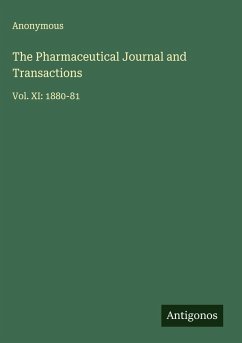 Cover The Pharmaceutical Journal and Transactions