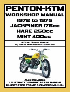 PENTON - KTM 1972-1975 JACKPINER 175cc - HARE 250cc - MINT 400cc WORKSHOP MANUAL AND PARTS MANUALS - Clymer, Floyd; Penton Motorcycles