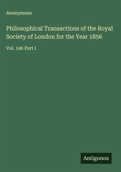 Cover Philosophical Transactions of the Royal Society of London for the Year 1856