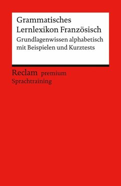 Cover Grammatisches Lernlexikon Französisch