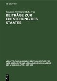 Beiträge zur Entstehung des Staates (eBook, PDF)