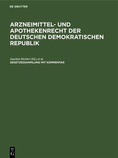 Cover Arzneimittel- und Apothekenrecht der Deutschen Demokratischen Republik. Lieferung 4 (eBook, PDF)
