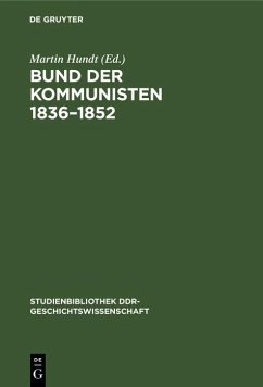 Cover Bund der Kommunisten 1836-1852 (eBook, PDF)