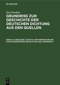 Cover Abteilung 7, Buch 8: Vom Frieden 1815 bis zur französischen Revolution 1830 (eBook, PDF)