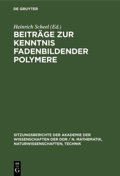 Cover Beiträge zur Kenntnis fadenbildender Polymere (eBook, PDF)