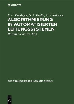 Cover Algorithmierung in automatisierten Leitungssystemen (eBook, PDF)