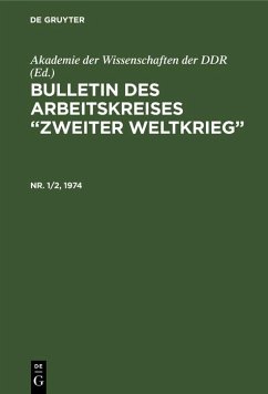 Bulletin des Arbeitskreises  Bulletin des Arbeitskreises