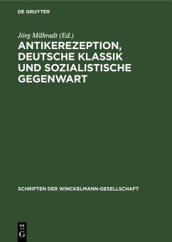 Cover Antikerezeption, deutsche Klassik und sozialistische Gegenwart (eBook, PDF)
