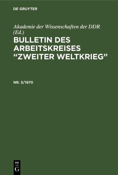 Bulletin des Arbeitskreises  Bulletin des Arbeitskreises