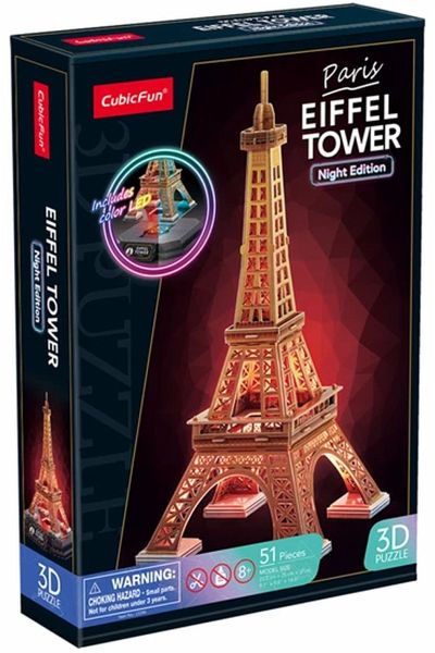 3D Puzzle Eiffelturm, Paris LED