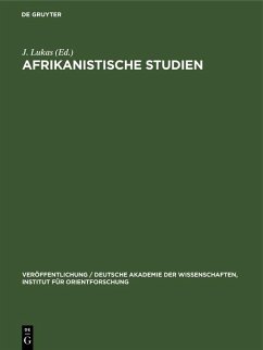 Cover Afrikanistische Studien (eBook, PDF)