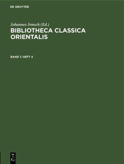 Cover Bibliotheca Classica Orientalis. Band 7, Heft 4 (eBook, PDF)