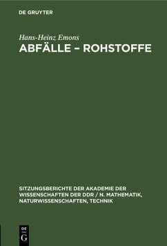 Cover Abfälle - Rohstoffe (eBook, PDF)