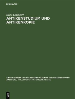 Cover Antikenstudium und Antikenkopie (eBook, PDF)