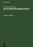 Acta Biotechnologica. Volume 1, Number 1 (eBook, PDF)