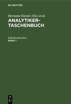 Cover Analytiker-Taschenbuch. Band 7 (eBook, PDF)