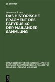 Das historische Fragment des Papyrus 40 der Mailänder Sammlung (eBook, PDF)