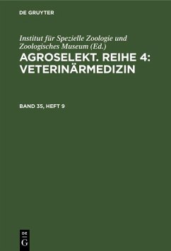 Cover Agroselekt. Reihe 4: Veterinärmedizin. Band 35, Heft 9 (eBook, PDF)