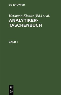 Cover Analytiker-Taschenbuch. Band 1 (eBook, PDF)