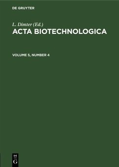 Cover Acta Biotechnologica. Volume 5, Number 4 (eBook, PDF)