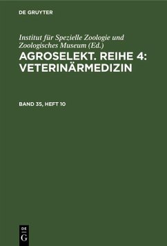 Cover Agroselekt. Reihe 4: Veterinärmedizin. Band 35, Heft 10 (eBook, PDF)