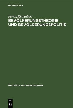 Cover Bevölkerungstheorie und Bevölkerungspolitik (eBook, PDF)
