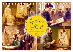 Cover Gustav Klimt. Sein Leben, seine Kunstwerke (Tischkalender 2026 DIN A5 quer), CALVENDO Monatskalender