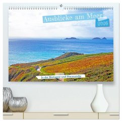 Ausblicke am Meer in der Bretagne und Normadie (hochwertiger Premium Wandkalender 2026 DIN A2 quer), Kunstdruck in Hochglanz