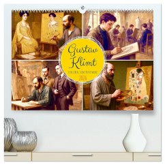 Cover Gustav Klimt. Sein Leben, seine Kunstwerke (hochwertiger Premium Wandkalender 2026 DIN A2 quer), Kunstdruck in Hochglanz
