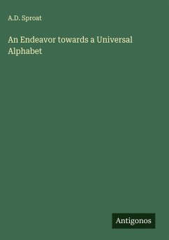 Cover An Endeavor towards a Universal Alphabet