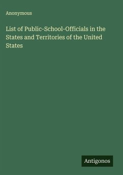 Cover List of Public-School-Officials in the States and Territories of the United States
