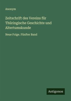Cover Zeitschrift des Vereins für Thüringische Geschichte und Altertumskunde