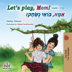 Cover Let's play, Mom! (English Hebrew children's book)