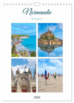 Cover Normandie - Reiseplaner (Wandkalender 2026 DIN A4 hoch), CALVENDO Monatskalender