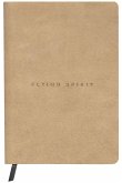 Flying Spirit, Notizbuch A5 mit Fadenbindung und Vintage-Ledereinband, beige, 90 Blatt 90g liniert