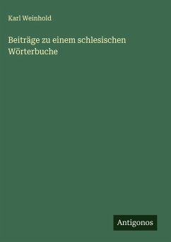 Cover Beiträge zu einem schlesischen Wörterbuche