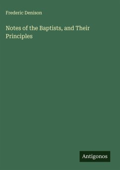 Cover Notes of the Baptists, and Their Principles