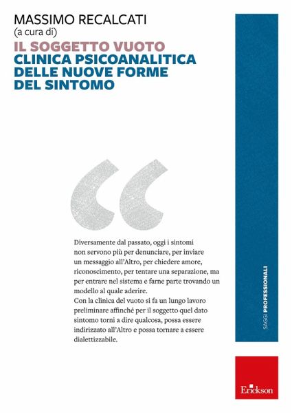 Il soggetto vuoto (eBook, ePUB)