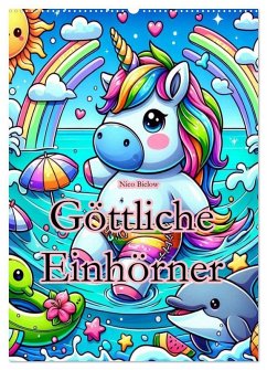 Cover Göttliche Einhörner (Wandkalender 2026 DIN A2 hoch), CALVENDO Monatskalender